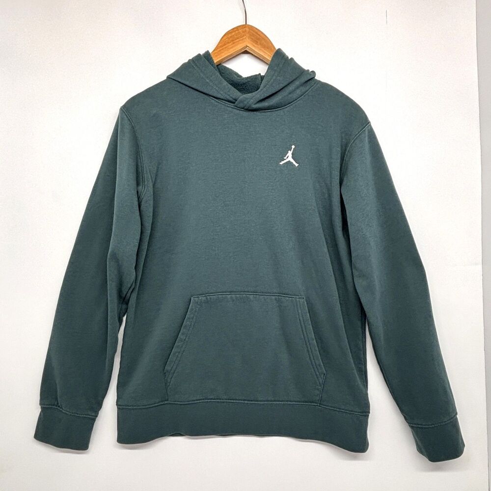 Air Jordan Fleece Pullover Hoodie Green Youth Size XL 13-15 Years Old